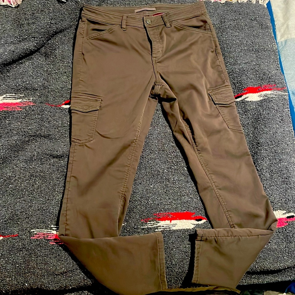 L.L. Bean flannel-lined cargo jeans - size 12